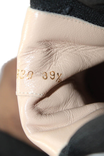 Gianvito Rossi Womens Leather Pointed Toe Ankle Boots Shoes White Size 9.5