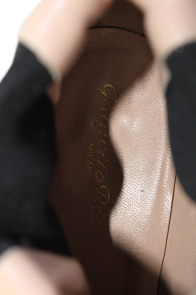 Gianvito Rossi Womens Leather Pointed Toe Ankle Boots Shoes White Size 9.5