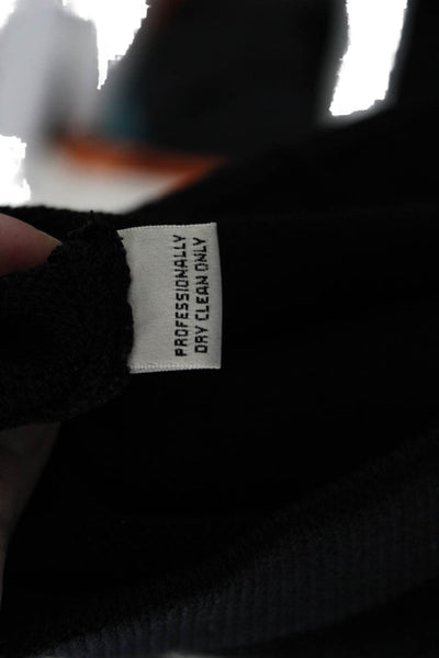 St. John Basics Women Cropped Wool Blend Black Pants Size 10