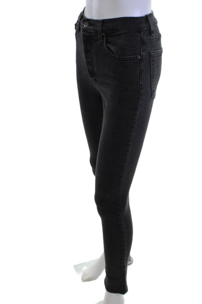 Reformation Women Black Skinny Ankle Jeans Mid-Rise Size 25