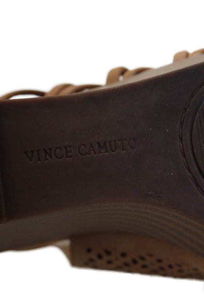 Vince Camuto Childrens Girls Slingbacks Wedge Sandals Brown Size 2 Medium