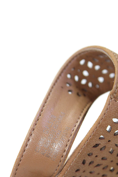 Vince Camuto Childrens Girls Slingbacks Wedge Sandals Brown Size 2 Medium