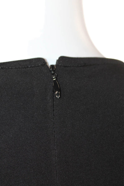 Michael Michael Kors Women Sheath Dress Black Sleeveless Zip Size S