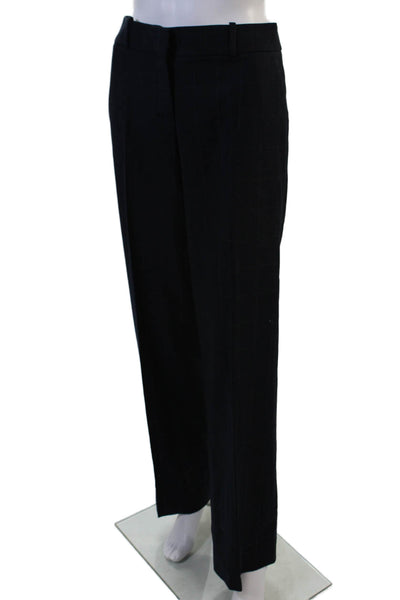 Giorgio Armani Mens Dress Pants Black Check Virgin Wool Size 10