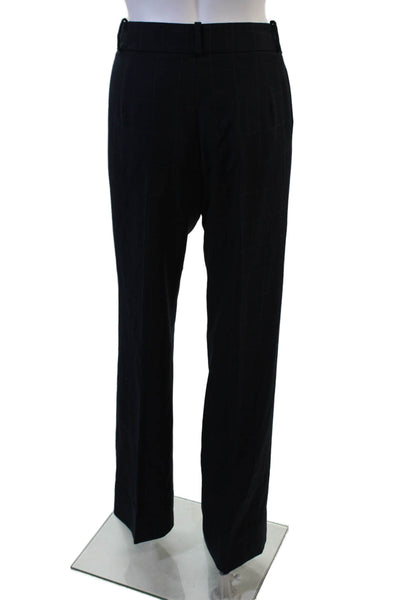 Giorgio Armani Mens Dress Pants Black Check Virgin Wool Size 10