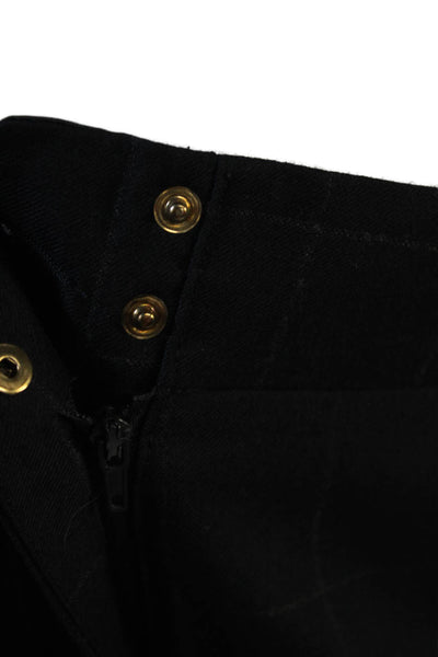 Giorgio Armani Mens Dress Pants Black Check Virgin Wool Size 10