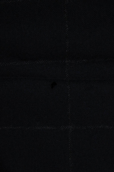 Giorgio Armani Mens Dress Pants Black Check Virgin Wool Size 10
