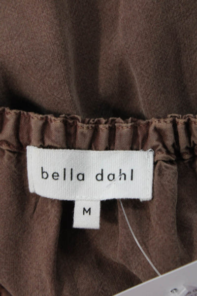 Bella Dahl Women Brown Tencel Sleeveless Tank Bohemian Size M