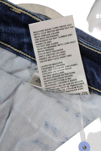 L'Agence Women Skinny Ankle Jeans Blue Mid-Rise Size 28