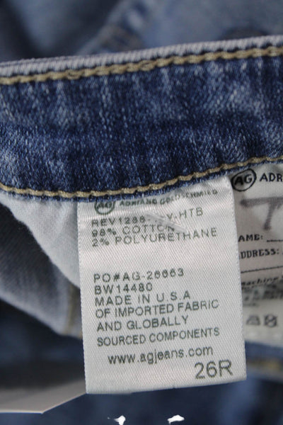 AG Women Ankle Skinny Jeans Blue Mid-Rise 28in Inseam Size 26