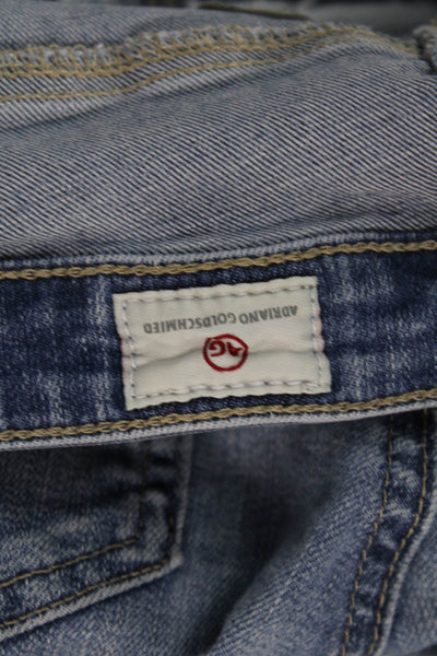 AG Women Ankle Skinny Jeans Blue Mid-Rise 28in Inseam Size 26