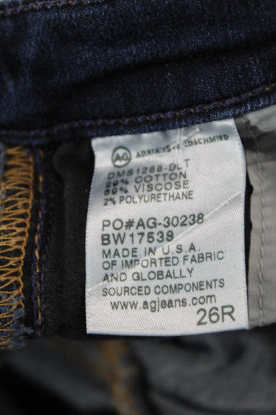 AG Women Skinny Jeggings Dark Blue Mid-Rise Size 26
