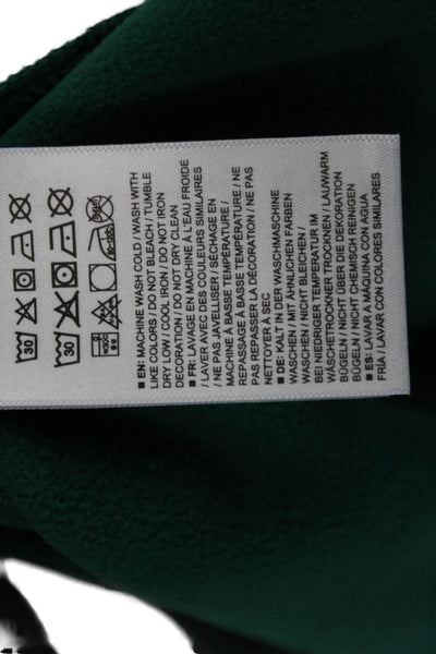 Designer Women Green Polyester High Neck Sleeveless Vest Size XS