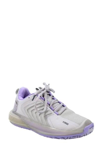 K Swiss Womens Round Toe Lace Up Low Top Sneakers Purple Size 6