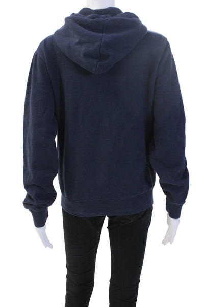 Brandy Melville, Womens Full-zip Hoodies Dark Blue Cotton Size XS
