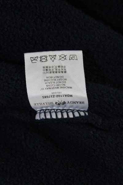 Brandy Melville, Womens Full-zip Hoodies Dark Blue Cotton Size XS