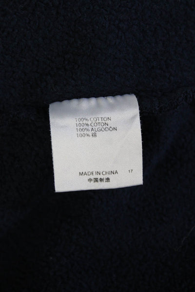 Brandy Melville, Womens Full-zip Hoodies Dark Blue Cotton Size XS