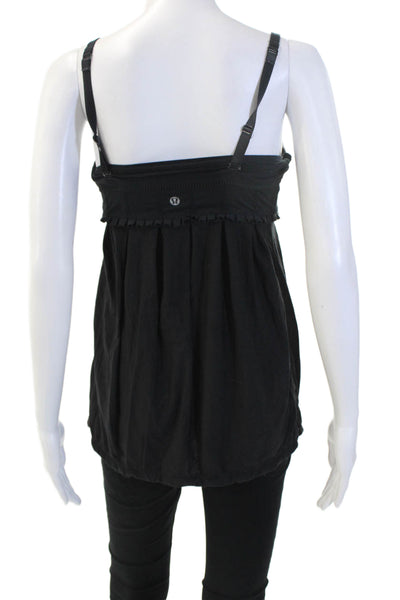 Lululemon Womens Black Square Neck Camisole Size S