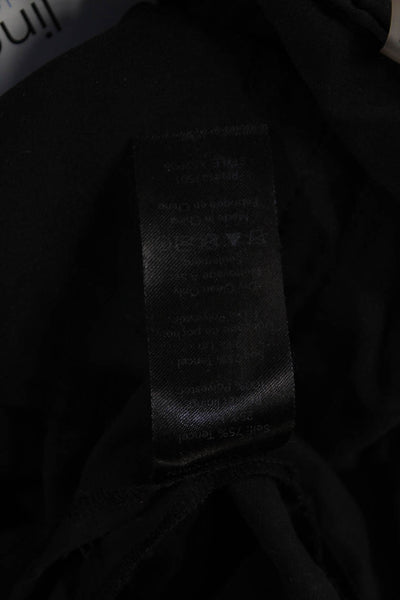 Kobi Halperin Womens Black Ankle Cropped Cotton Pants Drawstring Size XS