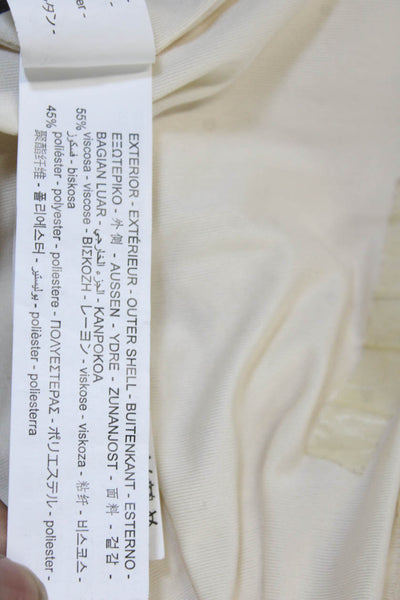 Zara Women Cropped Camisole Beige Square Neck Button Size S