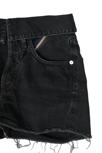 Jean Atelier Unisex Black Cotton Shorts Size S