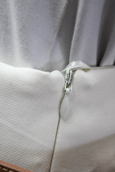 Zara Unisex White Classic Solid Buckle Waist Shorts Size XS