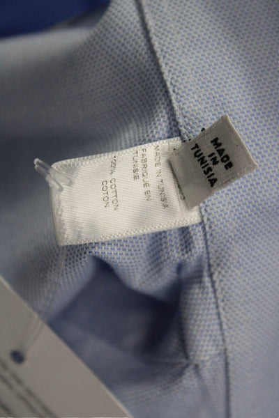 Armani Collezioni Mens Spread Dress Shirt Light Blue Button Size 16.5