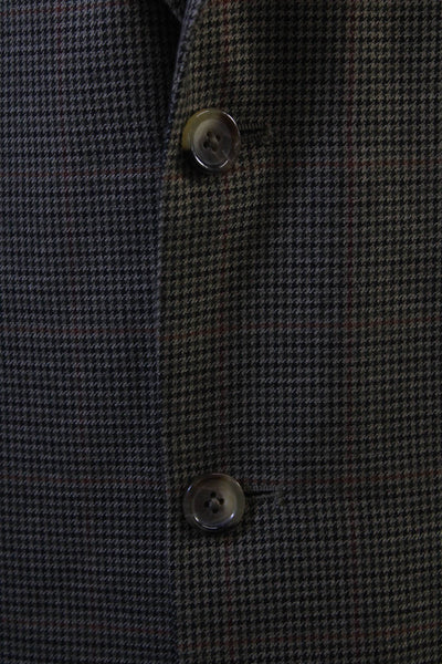 Club Room Mens Brown Check Sport Coat Size 42