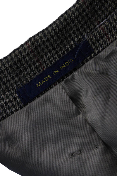 Club Room Mens Brown Check Sport Coat Size 42