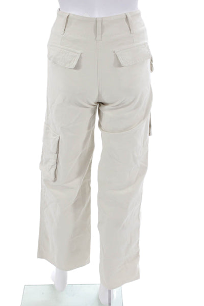 Wilfred Free Womens Cropped Cargo Pants Beige Size 00