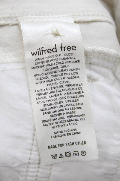 Wilfred Free Womens Cropped Cargo Pants Beige Size 00