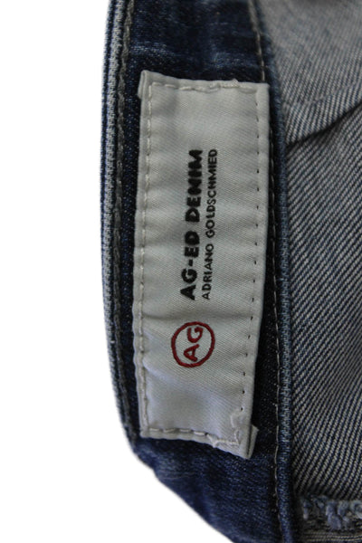 AG Adriano Goldschmied Women Ankle Skinny Dark Blue Jeans Sz 24