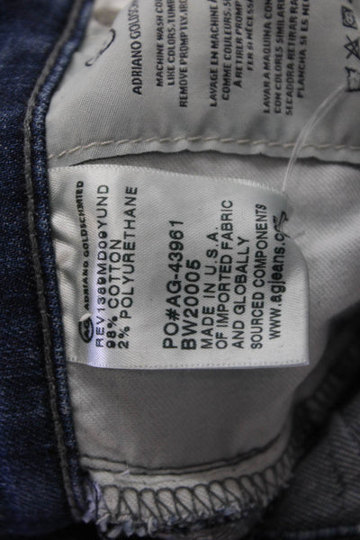 AG Adriano Goldschmied Women Ankle Skinny Dark Blue Jeans Sz 24