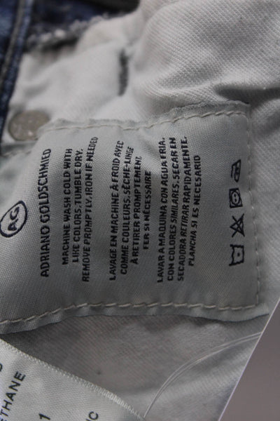 AG Adriano Goldschmied Women Ankle Skinny Dark Blue Jeans Sz 24
