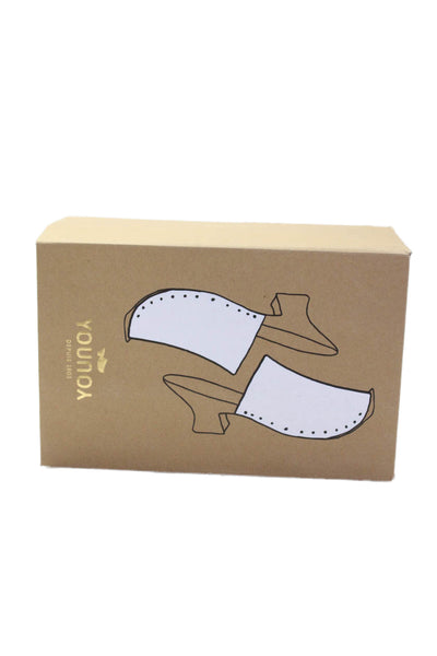 Youyou Womens Leather Yris Slingbacks Sandal Heels Silver Size 38 8