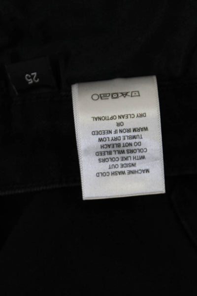 Flying Monkey Women Flared Cropped Black Jeans Size 25