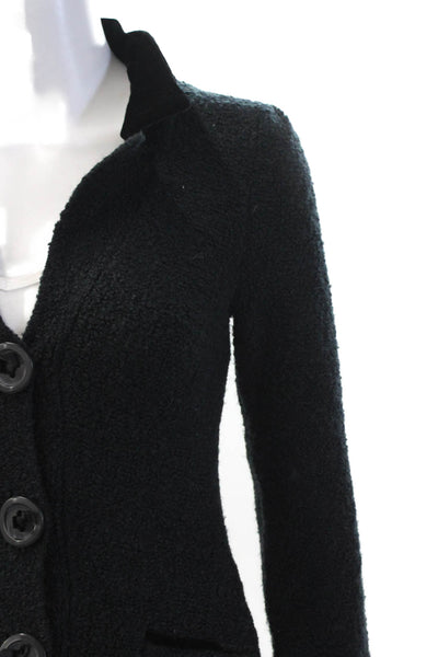 Guinevere Anthropologie Women Black Collared Classic Blazer Long Sleeve Size XS