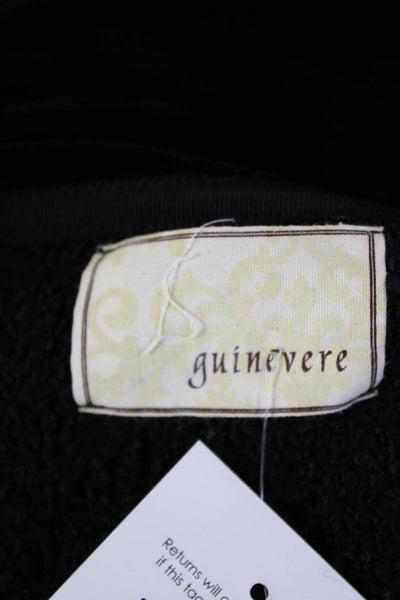 Guinevere Anthropologie Women Black Collared Classic Blazer Long Sleeve Size XS