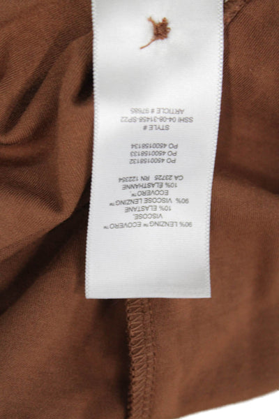 Wilfred Women Shirt Dress Brown Collared Button Long Sleeve Viscose Size XS