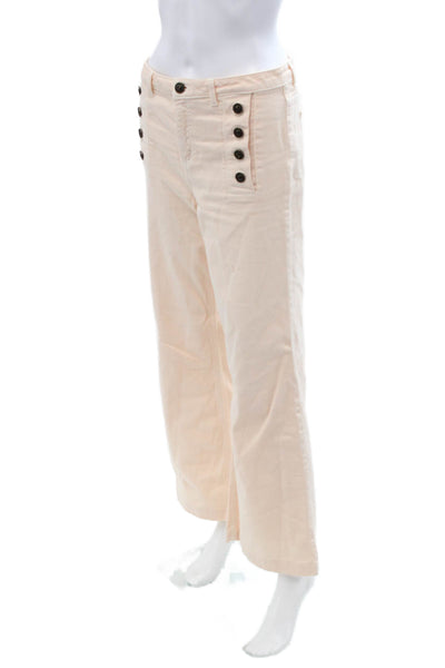 Twinset Women Mid Rise Beige Jeans Cotton Elastane Size 27