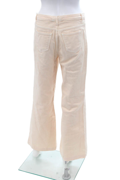 Twinset Women Mid Rise Beige Jeans Cotton Elastane Size 27