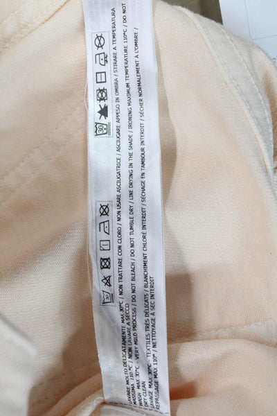 Twinset Women Mid Rise Beige Jeans Cotton Elastane Size 27