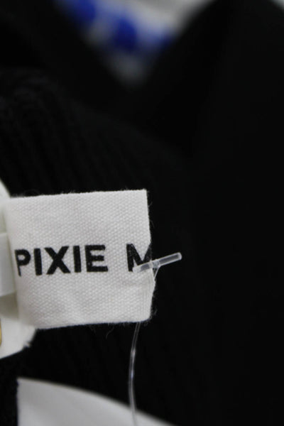 Pixie Market Women Black Pullover Sweater Long Sleeve Size S