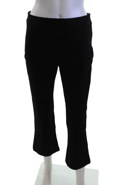 Kirna Zabete Women Cropped Dress Pants Black Hook & Eye Size S