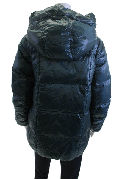 Sanctuary Women Puffer Quilted Jacket Dark Blue Size XS