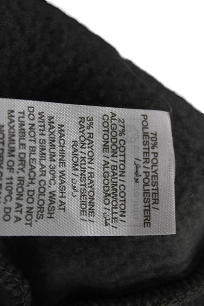 Edikted Women Pullover Hoodies Dark Gray Graphic Print Long Sleeve Size XS