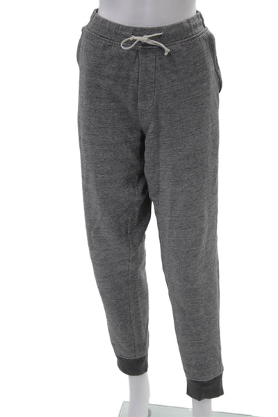 J Crew Mens Jogger Sweatpants Gray Cotton-Poly Size M