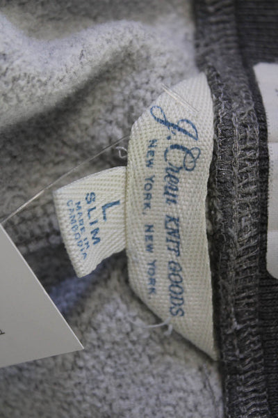 J Crew Mens Jogger Sweatpants Gray Cotton-Poly Size M