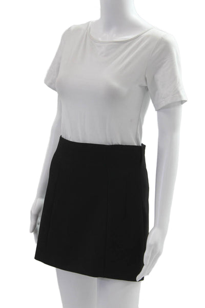 Zara Womens Black Mini Pencil Skirt Polyester Size S