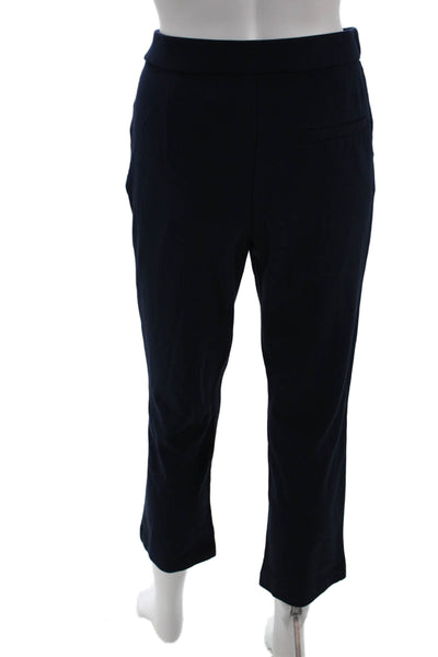 Designer Women Ankle Cropped Pants Dark Blue Size XL